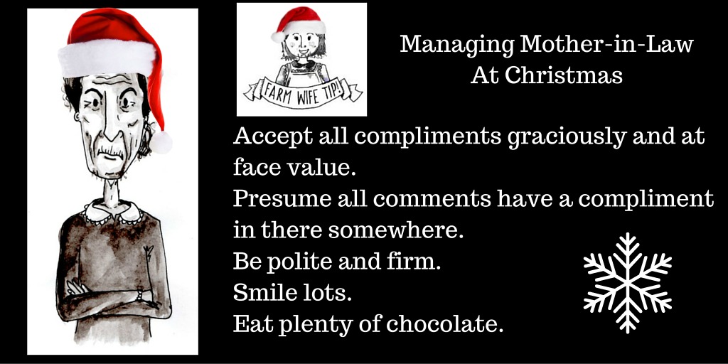 Accept all compliments graciously and at face value. Don’t go looking for the deeper unsaid meanings. Be polite and firm. Smile lots. Eat plenty of chocolate.